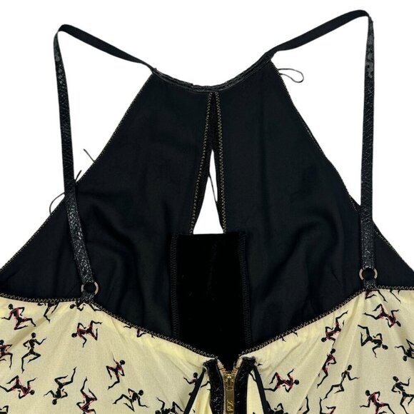 Z Spoke Zac Posen Vintage 100% Silk Artsy Flapper Style Dress Women's Size 6 - Picture 8 of 13